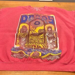 The Doors Red Graphic Sweatshirt by Urban Outfitters
